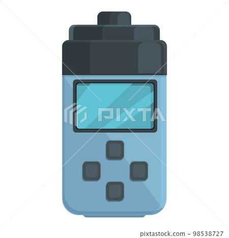 Gas detector indicator icon cartoon vector. Monitor instrument. Check portable Gas detector indicator icon cartoon vector. Monitor instrument. Check portable 98538727