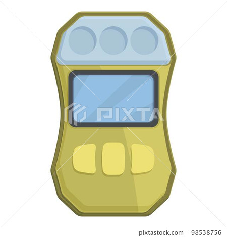Test gas detector icon cartoon vector. Monitor instrument. Portable equipment 98538756