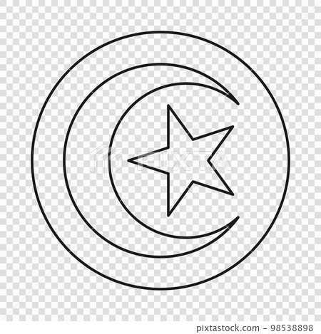 Thin line emblem of Tunisia Thin line emblem of Tunisia 98538898
