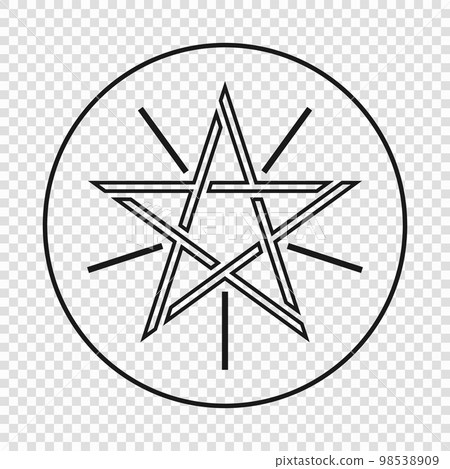 Thin line emblem of Ethiopia 98538909