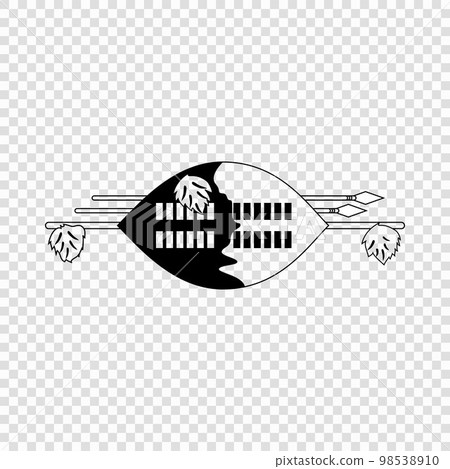 Thin line emblem of Eswatini 98538910