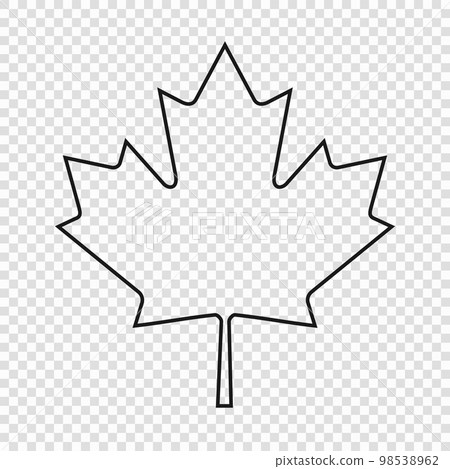 Thin line emblem of Canada. National symbol 98538962