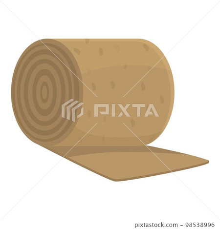 Jute roll icon cartoon vector. Knot cord. Decoration sea 98538996