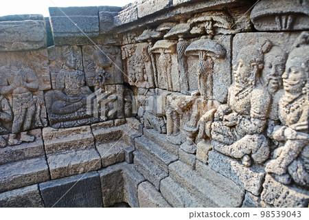Borobudur, a World Heritage Site in Java, Indonesia 98539043