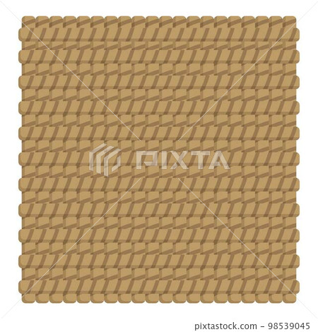 Jute textile icon cartoon vector. Rope thread. Fiber knot 98539045