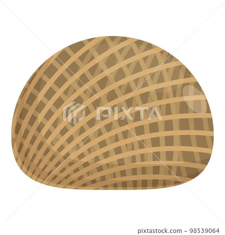 Thread jute icon cartoon vector. Natural knot. Cord nautical 98539064