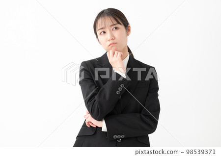 商務擔心的女人西裝 98539371