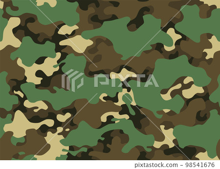 Camouflage texture seamless pattern. Abstract modern camo background for fabric and fashion textile print. Woodland style. Textures of classic clothing in masking style Camouflage texture seamless pattern. Abstract modern camo background for fabric and fashion textile print. Woodland style. Textures of classic clothing in masking style 98541676