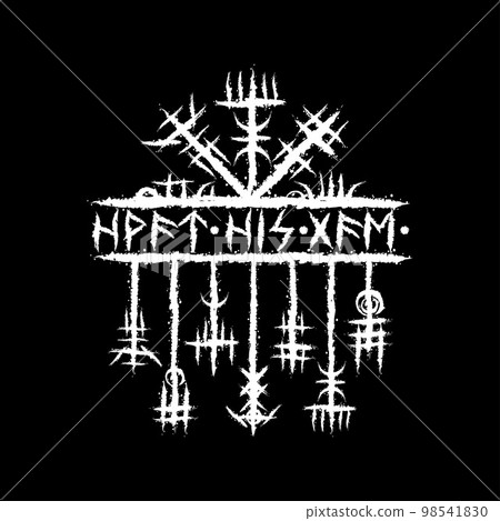 Runic viking text and symbols Runic viking text and symbols 98541830