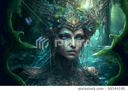 elf, fairy, forest 98544190