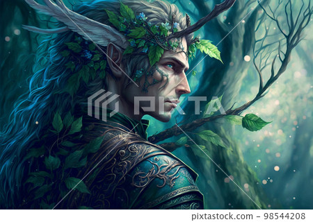 elf, forest, warrior 98544208