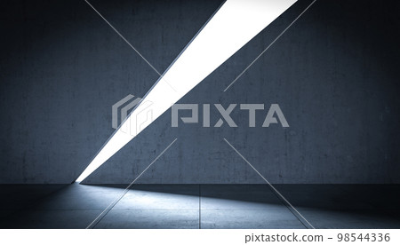 futuristic, minimalist concrete interior. futuristic, minimalist concrete interior. 98544336
