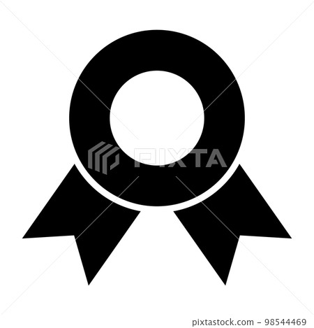 Badge silhouette icon. awards or prizes. Perks. vector. 98544469
