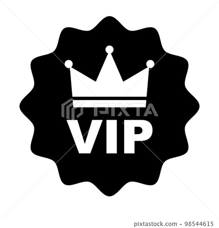 流行貴賓剪影圖標。特殊待遇。向量。 98544615