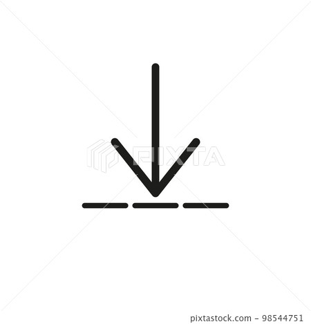 black download icon design vector illustration eps 10 98544751