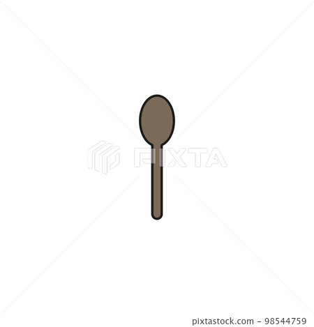 fork and spon icon vector on white background fork and spon icon vector on white background 98544759