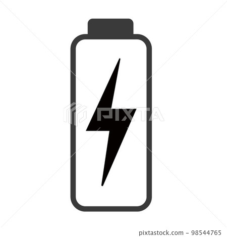Low battery sticker icon sign for mobile concept and web design with a sign of a low battery 98544765
