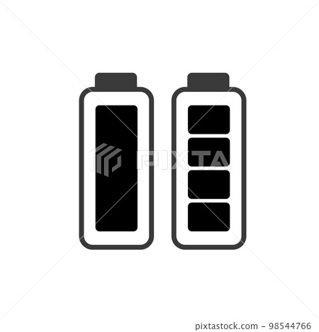 full battery icon on white background vector 98544766