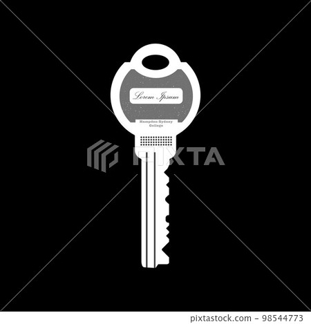 key icon on black background. sign design illustration key icon on black background. sign design illustration 98544773