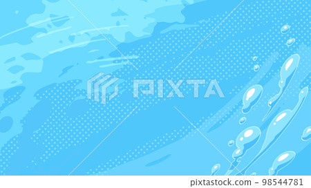 Anime style_water effect background_light blue_16:9 98544781