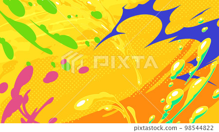 動漫風格_水效背景_七彩黃_16:9 動漫風格_水效背景_七彩黃_16:9 98544822