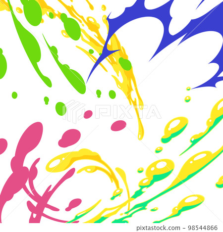 七彩潑水效果背景_1:1 98544866