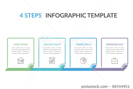 4 Steps - Infographic Template 98544952