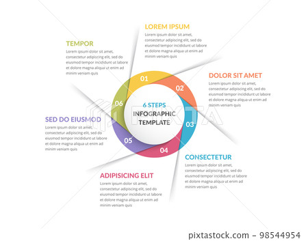 Circle Infographics - Six Elements 98544954