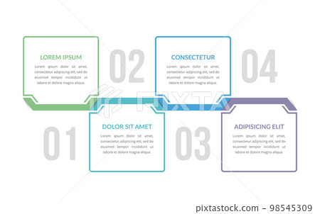4 Steps - Infographic Template 4 Steps - Infographic Template 98545309