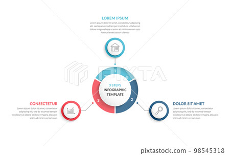 Circle Infographics - Three Elements 98545318