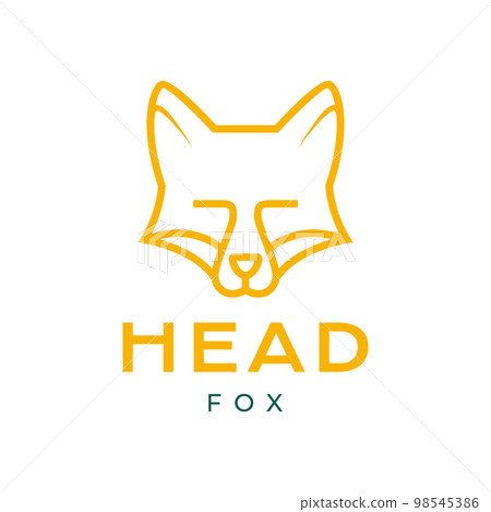 head fox animal forest wildlife nocturnal hunting line minimal logo design icon illustration head fox animal forest wildlife nocturnal hunting line minimal logo design icon illustration 98545386