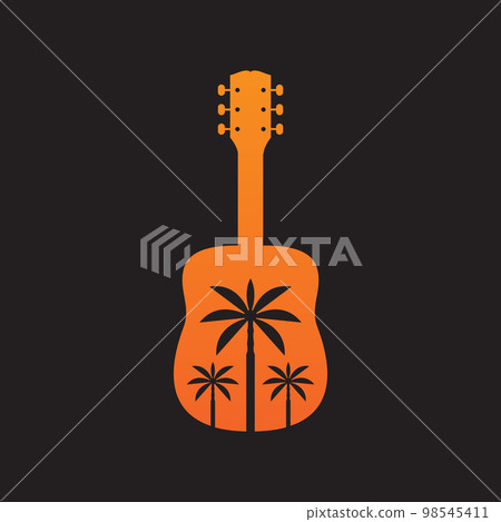 instrument music nature outdoor holiday guitar voice coconut tree logo design icon illustration template instrument music nature outdoor holiday guitar voice coconut tree logo design icon illustration template 98545411