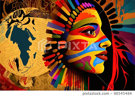 International Mother Native Language Day. February 21. Abstract concept illustration generative ai 98545484