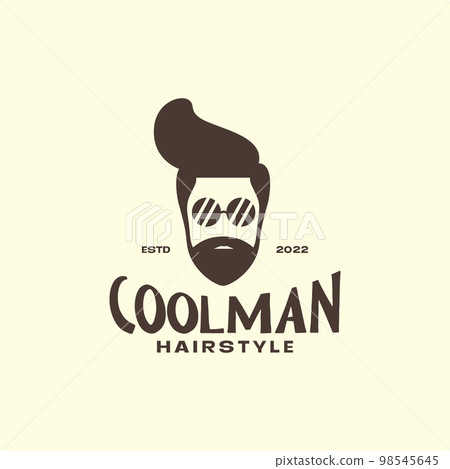 young man bearded cool hairstyle and sunglasses round vintage logo design vector icon illustration template young man bearded cool hairstyle and sunglasses round vintage logo design vector icon illustration template 98545645