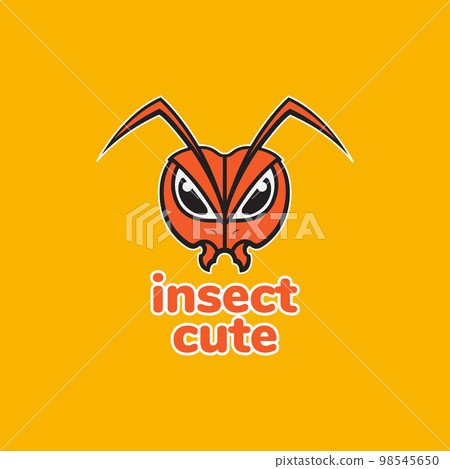 insect ant head antenna animal colorful cute mascot logo design vector icon illustration template insect ant head antenna animal colorful cute mascot logo design vector icon illustration template 98545650