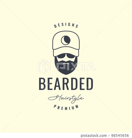 old guy bearded style cool hat sunglasses hipster vintage retro logo design vector icon illustration template old guy bearded style cool hat sunglasses hipster vintage retro logo design vector icon illustration template 98545656