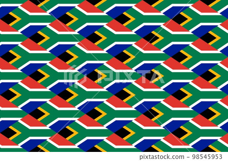 Geometric pattern in the colors of the national flag of South Africa. The colors of South Africa. Geometric pattern in the colors of the national flag of South Africa. The colors of South Africa. 98545953