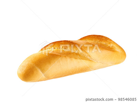 French baguette isolated on white background. French baguette isolated on white background. 98546085