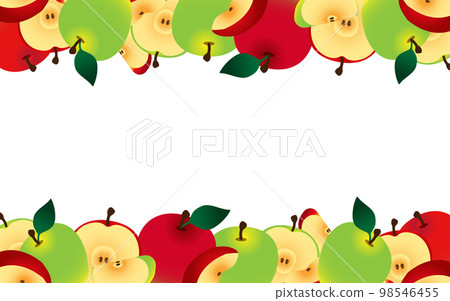 Background/frame with apples 98546455