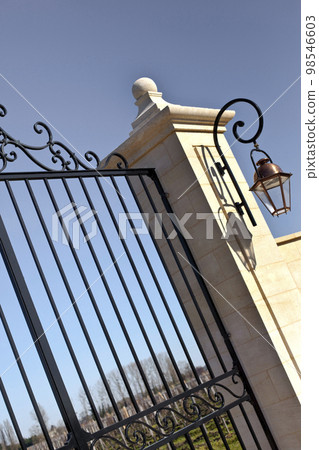 Entrance of a winery in St Emilion France Entrance of a winery in St Emilion France 98546603