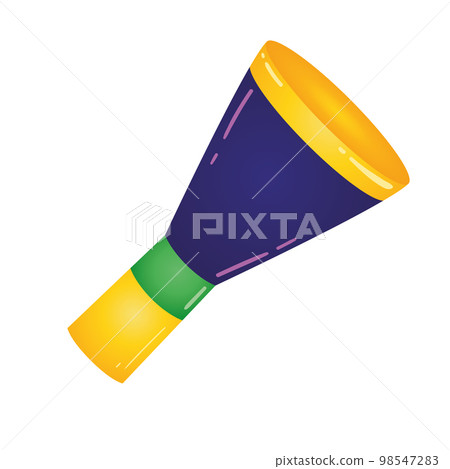 Isolated colored horn musical instrument icon Vector 98547283