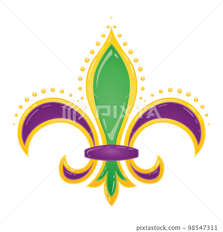 Isolated colored lis flower symbol Vector 98547311