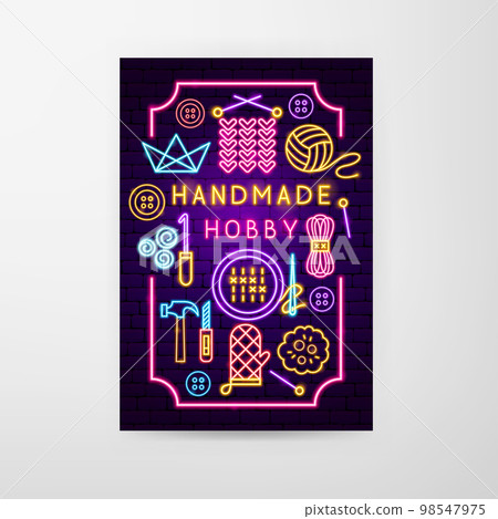 Handmade Hobby Neon Flyer 98547975