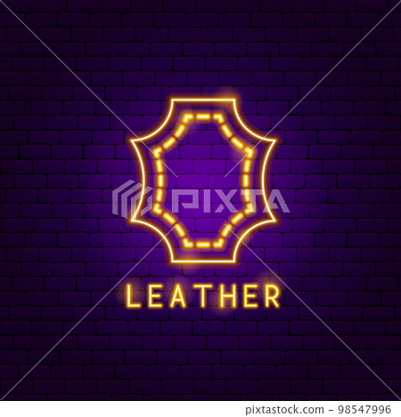 Leather Neon Label 98547996