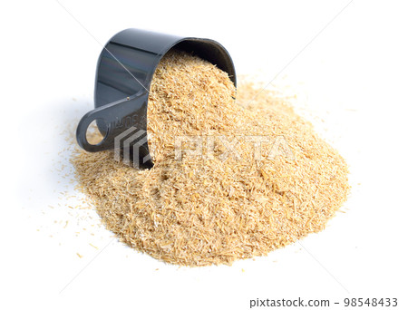 Oats miller's bran isolated on white background 98548433