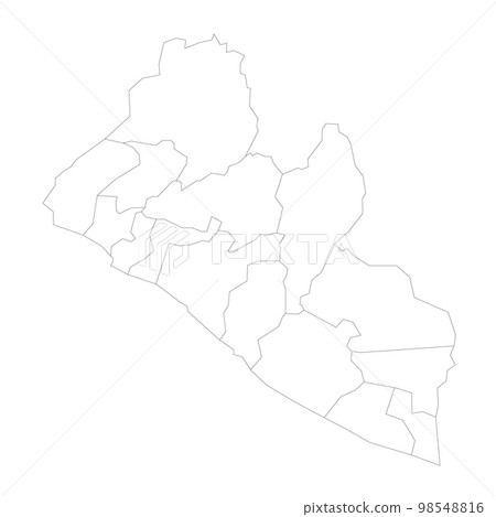 Liberia political map of administrative divisions Liberia political map of administrative divisions 98548816