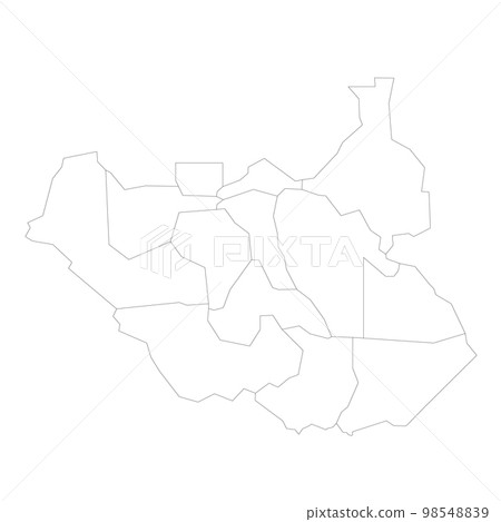 South Sudan political map of administrative divisions South Sudan political map of administrative divisions 98548839
