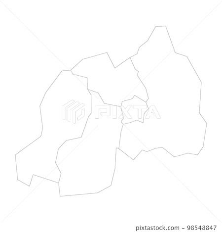 Rwanda political map of administrative divisions Rwanda political map of administrative divisions 98548847
