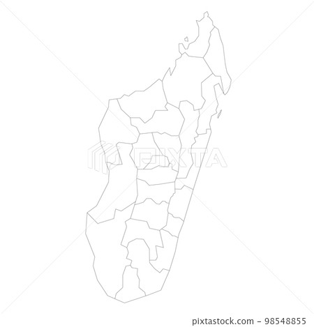 Madagascar political map of administrative divisions Madagascar political map of administrative divisions 98548855