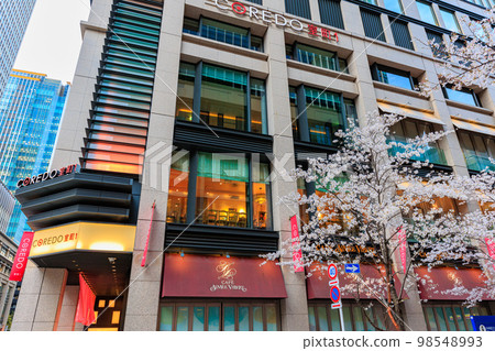 日本橋室町、東京Coredo室町的都市風光與江戶櫻花街的櫻花 98548993